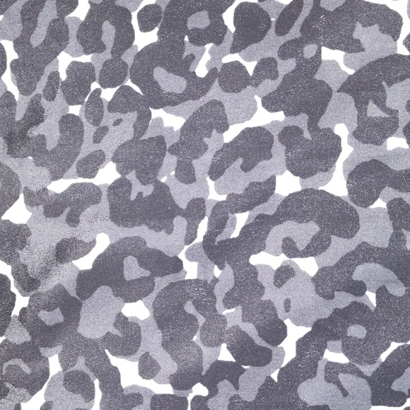 LOFT X Small Petite Black and Gray Abstract Blouse With Puff Sleeves - Picture 7 of 7